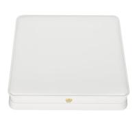 LETURE Grande boîte cadeau pour ensemble de bijoux, grande boîte de rangement pour collier, collier, boucles d'oreilles, bague (blanc)