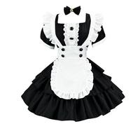 Letuwj Akihabara - Costume de soubrette pour femme - Robe de soubrette - Costume de performance pour cosplay, noir, taille XL