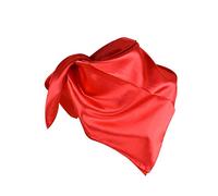 Letuwj Foulard en Soie Satin Imprimé Femme Rouge Taille Unique