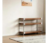 LEUBDIBR Meuble AV métallique Moderne pour chaîne stéréo et Consoles de Jeu | Métal anticorrosion, forte capacité de charge, étagères réglables, style moderne(23.6x20.1x27.6in)