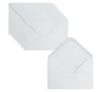 Leucasa 100 Pièces Enveloppes C6-11,4x16,2cm 130 g/m²Blanc Enveloppe Mariage Pour les Cartes de Vœux, les Mariages, les Remises de Diplômes, les Douches de Bébé, les Fêtes et les Invitations