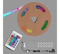Leuchten - 3m Bande Led Extérieure, Led Strip Incl. Télécommande, Dimmable, Plastique, 14.4 W, Blanc, 300 X 1 X 0.3 Cm, 2035-090