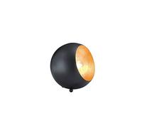 Reality, Lampe de table, Billy 1xE14, max.28,0 W Corps: metal, noir mat L:15,0cm, L:14,0cm, H:16,0cm IP20, Interrupteur de cordon