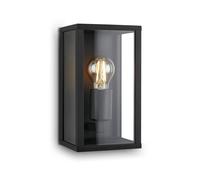 Leuchten - Applique Murale Extérieure En Verre Ip44 E27 Noir 260 X 140 X 135 Mm (L X L X H) 3638-015