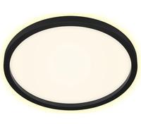 Leuchten Gmbh & Co. Kg 7363-015 Plafonnier Led,Lampe De Plafond Avec Effet De Rétro-Éclairage,22 Watt,Lumen,3 000 Kelvin,Blanc-Noir,Ø 42,5 Cm