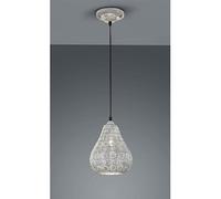 leuchten lampe suspendue abat-jour en métal gris antique 303700161 jasmin