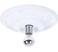 Leuchten Lilly 603300101 Plafonnier En Plâtre Blanc,Sans 1 Ampoule E14,Diamètre 30 Cm