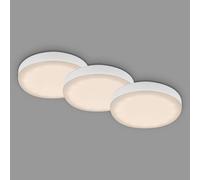 Leuchten - Lot De 3 Lampes Led À Encastrer Pour Salle De Bain Sans Cadre,Spots À Encastrer Led Pour Salle De Bain Ip44,Température De Couleur Blanc Chaud,3w,350 Lm,75 Mm,Blanc