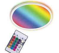 Leuchten ¿ Panneau De Led,Plafonnier Réglable,Lampe De Plafond,Rgb,Réglage Des Couleurs,Rétroéclairage,Inclut Une Télécommande,22 Watt,2.700 Lumen,4.000 Kelvin,Blanc,Ø 42cm