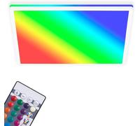 Leuchten - Panneau Led,Plafonnier Réglable,Lampe De Plafond,Rgb,Contrôle Des Couleurs,Rétro-Éclairage,Télécommande,22 Watt,2700 Lumen,4000 Kelvin,Blanc,420X420X28Mm (Dxh)