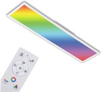 Leuchten - Panneau Led Rvb Cct Ultra-Plat,Plafonnier Rectangulaire (119,5 X 29,5 X 7 Cm),Blanc,Température De Couleur Réglable (3 000-6 500 Kelvin),Intensité Lumineuse 4100 Lumens