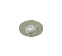 BRILONER 7204-012 Encastrable LED 230v, plafonnier, Spots, Salon, Cuisine,Lampe de Salle de Bain, Ronde, Plastique, 5 W, Nickel Mat