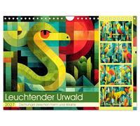 Leuchtender Urwald. Dschungel zwischen Form und Wildnis (Wandkalender 2027 DIN A4 quer), CALVENDO Monatskalender: Ein farbgewaltiger Kunstkalender, ... abstrakt und voller Leuchtkraft interpretiert