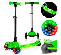 Leuchtendes Dreirad-Balance-Kinderroller Ricokids Jelly, grün