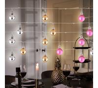 Leuchtkette Guirlande Lampe Décorative LED Batterie Noël 100x Boules Multicolore