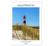 Leuchttürme an der Nordsee (Wandkalender 2026 DIN A4 hoch), CALVENDO Monatskalender: Die schönsten Leuchttürme entlang der Nordseeküste