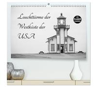 Leuchttürme der Westküste der USA (hochwertiger Premium Wandkalender 2026 DIN A2 quer), Kunstdruck in Hochglanz: Die schönsten Leuchttürme aus Washington, Oregon und Kalifornien