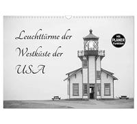Leuchttürme der Westküste der USA (Wandkalender 2026 DIN A3 quer), CALVENDO Monatskalender: Die schönsten Leuchttürme aus Washington, Oregon und Kalifornien
