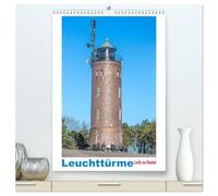 Leuchttürme - Licht ins Dunkel (hochwertiger Premium Wandkalender 2026 DIN A2 hoch), Kunstdruck in Hochglanz: Leuchttürme - Wächter auf hoher See, Wegweiser und Helfer in der Not