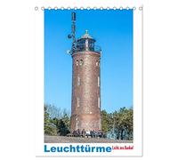 Leuchttürme - Licht ins Dunkel (Tischkalender 2026 DIN A5 hoch), CALVENDO Monatskalender: Leuchttürme - Wächter auf hoher See, Wegweiser und Helfer in der Not