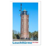 Leuchttürme - Licht ins Dunkel (Wandkalender 2026 DIN A2 hoch), CALVENDO Monatskalender: Leuchttürme - Wächter auf hoher See, Wegweiser und Helfer in der Not