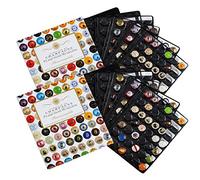 Leuchtturm, 2 Albums Champagne, 2 paquets de 5 feuilles supplémentaires noires, pour 840 capsules