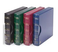 Leuchtturm 300726 Reliure à Anneaux Excellent - Album de Collection au Design Classique pour Timbres-Poste - Cassette de Protection Incluse - Vert