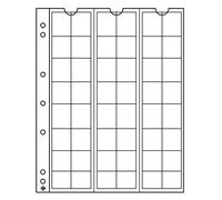 Leuchtturm 301127 Pochettes à Monnaie Numis 17-48 Compartiments pour pièces de Monnaie jusqu'à 17 mm de diamètre - Pack de 5