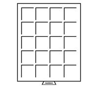Leuchtturm 306945 MB Boîte à Monnaie 48 x 48 mm - Compartiments angulaires pour Grandes pièces et médailles - fumé