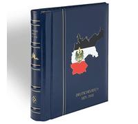 Leuchtturm 308398 Album pré-imprimé SF - pour Timbres Perfect DP au Design Classique - Allemagne 1872-1918 - Bleu