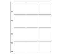 Leuchtturm 309197 Pochettes à Monnaie Optima K50-12 Compartiments Transparents pour pièces et Cadres de Monnaie jusqu'à 50x50 mm - Paquet de 5