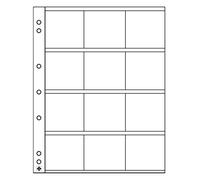 Leuchtturm 310444 Pochettes à Monnaie Numis NH12k - 12 Compartiments pour pièces de Monnaie 50x50 mm - Pack de 5
