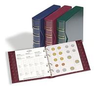 Leuchtturm 312262 Reliure à Anneaux Numis - Classic Design avec Cassette de Protection et mécanisme à 4 Anneaux - 235 x 240 x 60 mm - Rouge