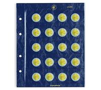 Leuchtturm 312494 Feuilles numismatiques Vista - Feuilles de Collection pour 10 pièces de 2 Euros chacune - Pack de 2