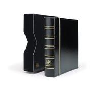 Leuchtturm 313506 Album numismatique Optima Classic - 10 Pochettes pour pièces de Monnaie Ø 42, 27, 20, 34mm, 2 Feuilles de Couverture, Cassette de Protection Noire