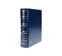 Leuchtturm 313617 Album numismatique Numis Classic - avec Cassette de Protection & 5 Pochettes pour pièces de Monnaie de Ø 44, 34, 25, 17 mm - Bleu