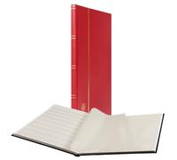LEUCHTTURM 315566 Classeur DIN A4, 16 pages blanches, couverture non matelassé, rouge