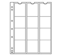 Leuchtturm 315584 Pochettes à Monnaie Numis 44-12 Compartiments pour pièces jusqu'à Ø 44 mm - 50 Euros Argent, 2 $ Australie - Pack de 5