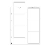Leuchtturm 316001 Pochettes à Monnaie Optima 65-6 Compartiments Transparents pour pièces de Monnaie jusqu'à 65 mm de diamètre - Paquet de 5