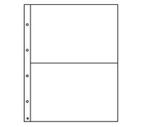 Leuchtturm 317693 Pochettes Folio 2C - 5 pièces pour Carte Postale, Certificat, Lettre, Billets de Banque, justificatifs, titres - 176x260 mm