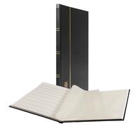 LEUCHTTURM 318548 Classeur DIN A4, 16 pages blanches, couverture non matelassé, noir