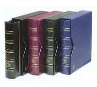 Leuchtturm 321845 Album numismatique Optima Classic - 10 Pochettes pour pièces de Monnaie Ø 42, 27, 20, 34 mm, 2 Pages de Couverture, Cassette de Protection - Bleu