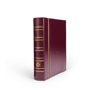 Leuchtturm 326586 Album numismatique Optima Classic - Reliure à Anneaux de Haute qualité pour Collectionner et Personnaliser Les pièces de Monnaie - Rouge