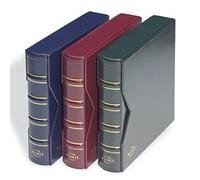 Leuchtturm 330249 Münzalbum Grande - Reliure à Anneaux à Personnaliser au Design Classique - Cassette de Protection Incluse - Noir