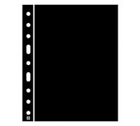 LEUCHTTURM 331602 feuilles de plastique Grande, intercaladoras, noir