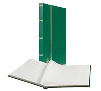 Leuchtturm 333321 Album de Collection de Timbres - Livre à insérer Basic - 32 Pages Blanches DIN A4 - Couverture Verte Non matelassée