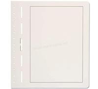 Leuchtturm 334112 Feuilles Vierges - Feuilles d'album Neutres avec Ligne de Bordure Noire pour Albums de Collection - Paquet de 50