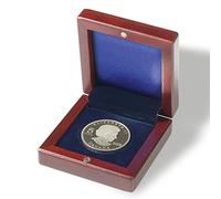 Leuchtturm 337256 Etui à Monnaie Volterra - Compartiments Ronds pour 1 pièce de Monnaie jusqu'à 60 mm Ø - Couleur Acajou