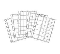 Leuchtturm 338347 Pochettes à Monnaie Numis Sortiment - Mix pour Le Rangement de pièces de Monnaie de Ø 44, 34, 25, 17 mm - Paquet de 5