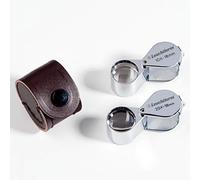 LEUCHTTURM 338882 Loupe de précision chromée (système de 3 lentilles), 20 x